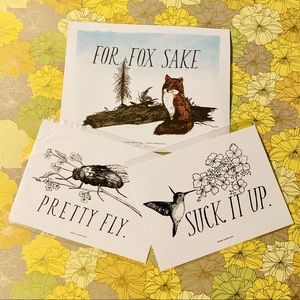 Set of 3 Pun prints Frida Clements